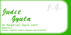 judit gyula business card